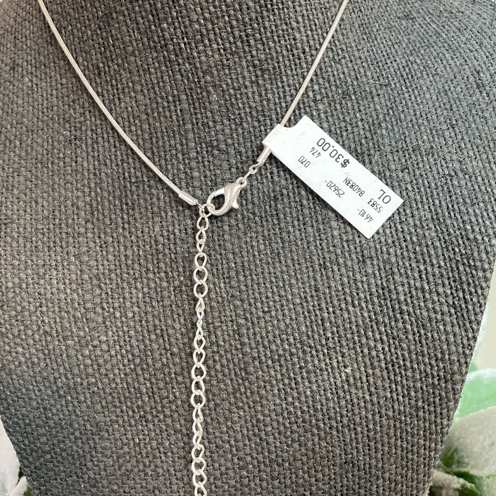 JCPenney Silver Snowflake Necklace - Picture 3 of 3